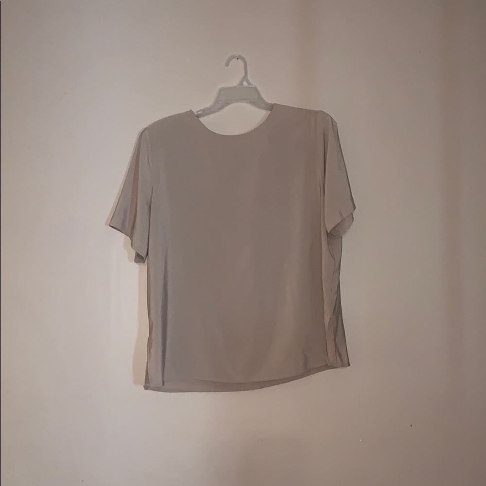 Notations Woman 1X Tan Polyester Blouse